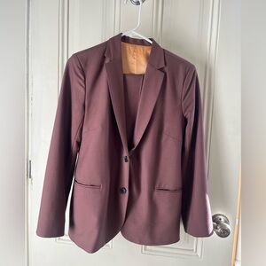 Custom rose suit — jacket and pant set